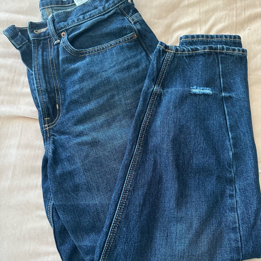 Old Navy Women’s Dark Blue Barrel Jeans